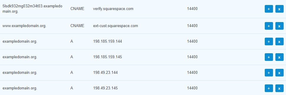 Squarespace DNS setup