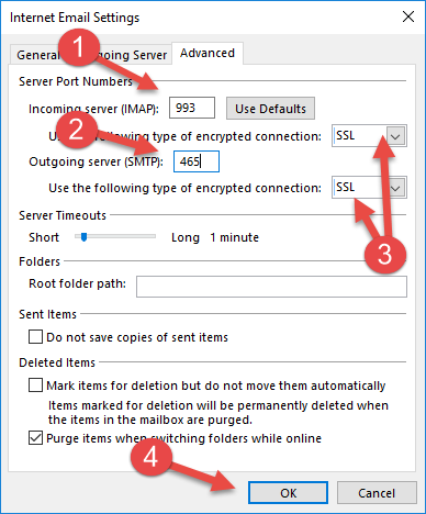 comcast email settings for outlook 2016 professional