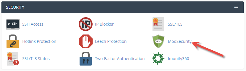 mod_security in cPanel