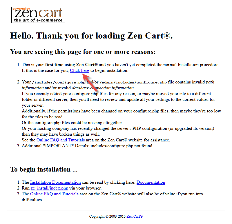 Zen-Cart installasjon